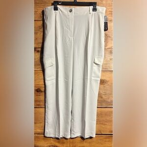 Soho Off-White Polyester Pants